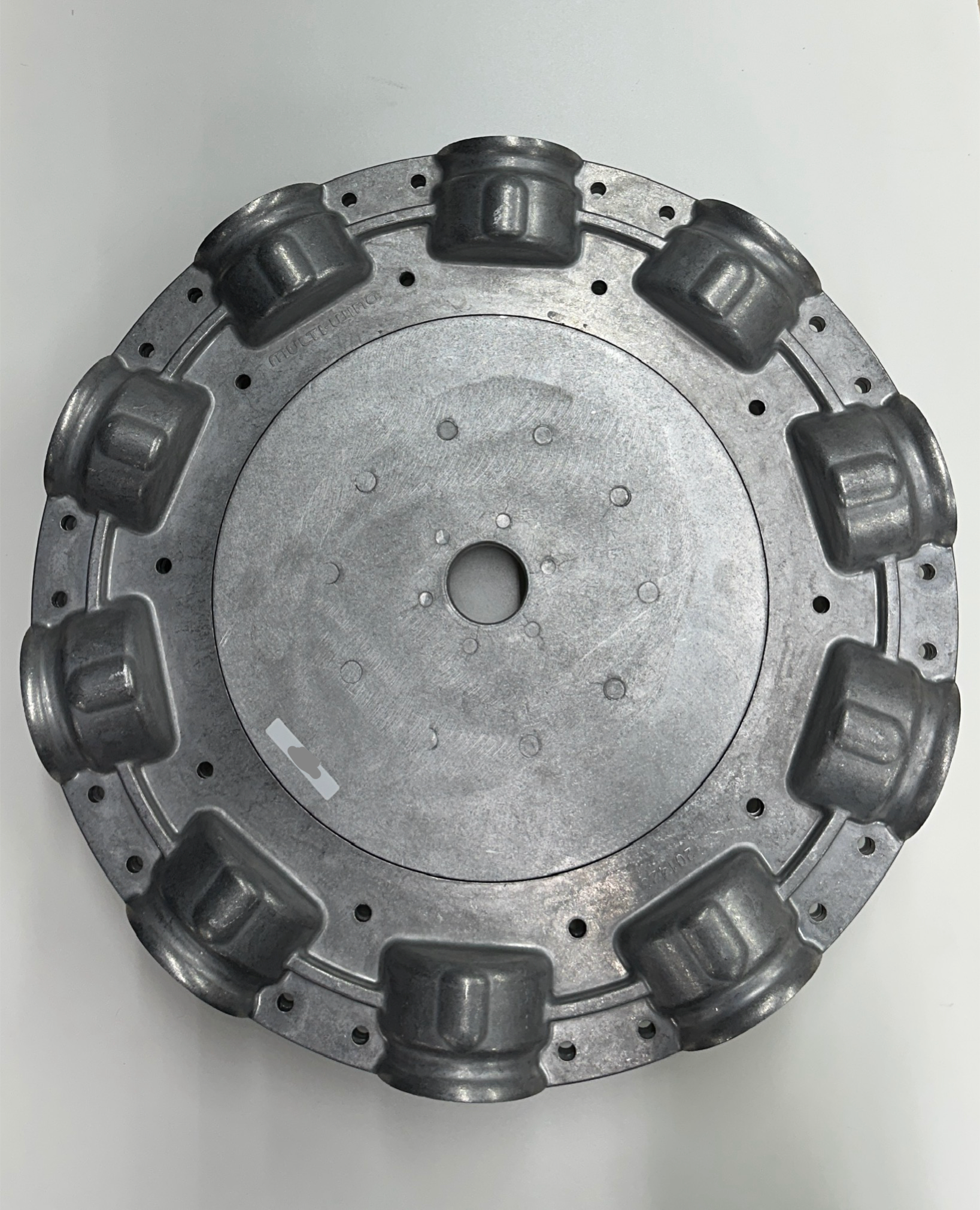 10-Blade Multiwing W Hub and Retaining Flange, Aluminum, photo 3