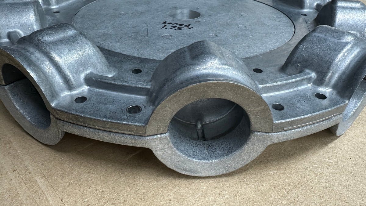 10-Blade Multiwing W Hub and Retaining Flange, Aluminum, photo 2