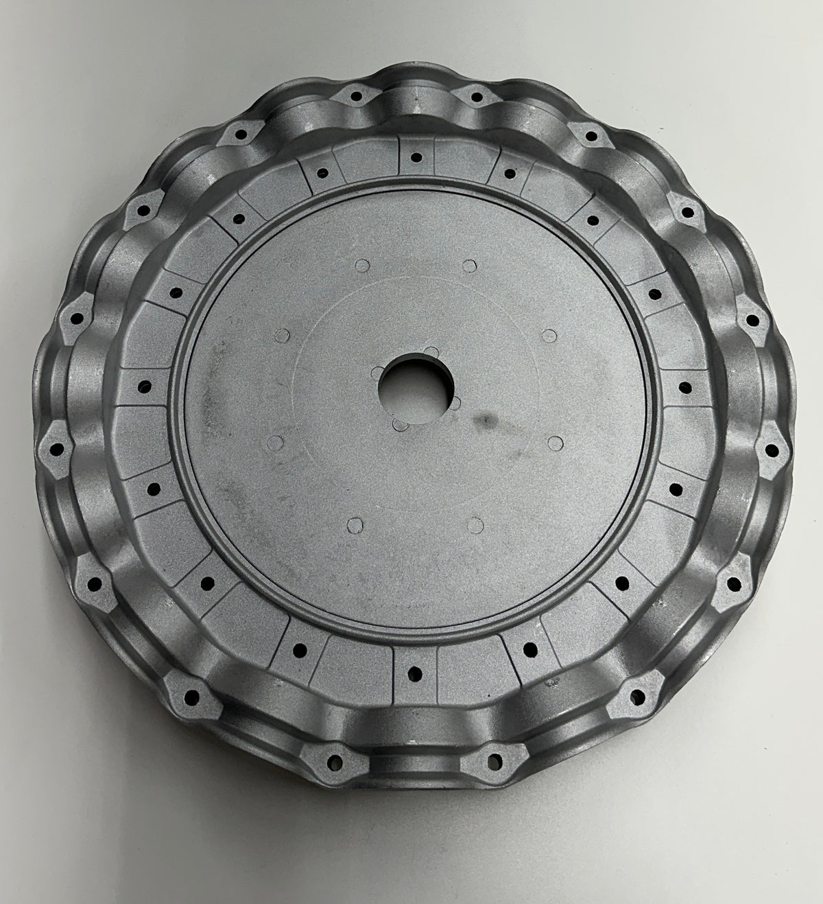 16-Blade Wing Fan Z Hub and Retaining Flange, Aluminum