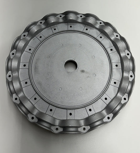 16-Blade Wing Fan Z Hub and Retaining Flange, Aluminum