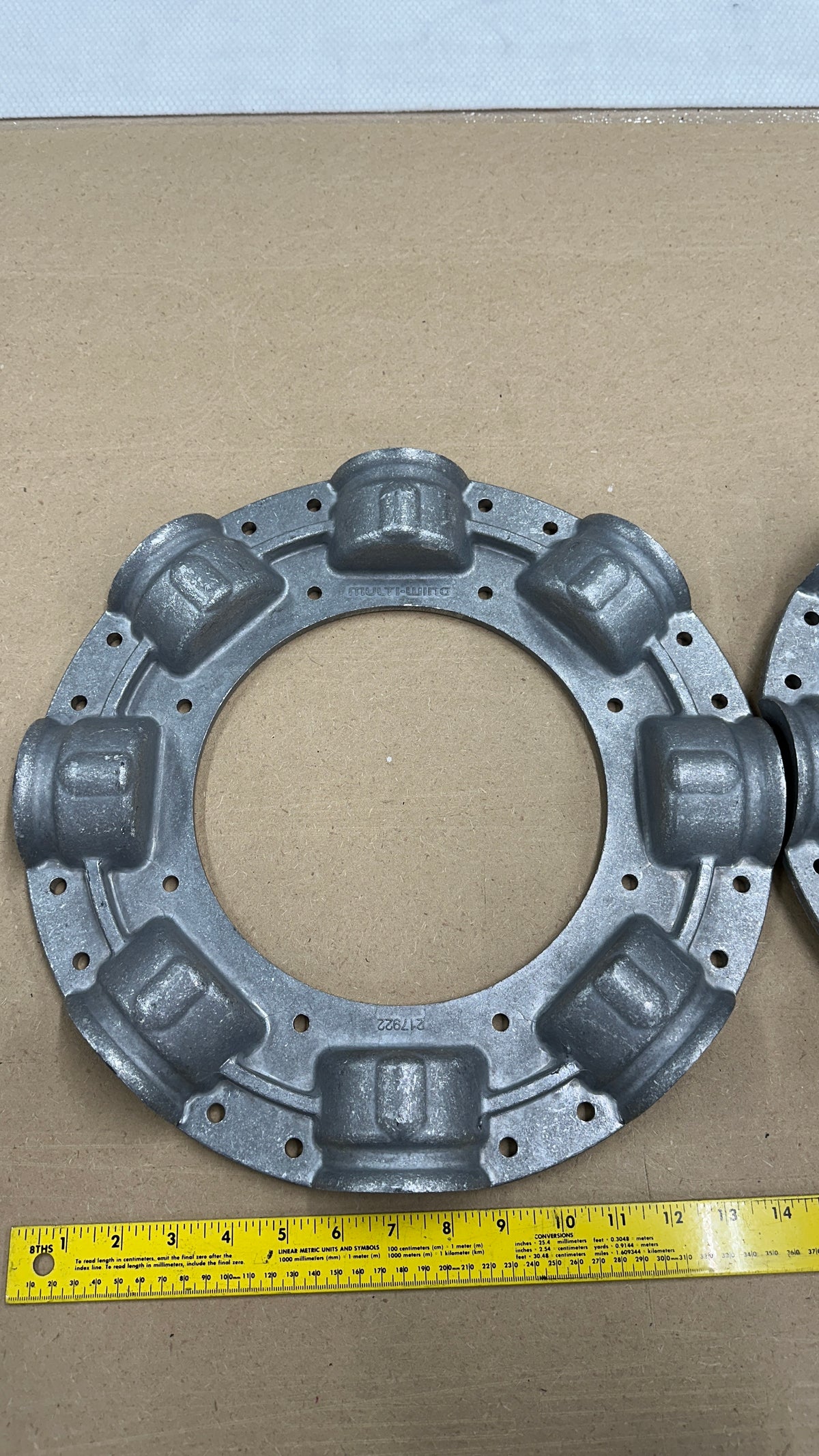 8-Blade Multiwing W Hub and Retaining Flange, Aluminum, photo 5