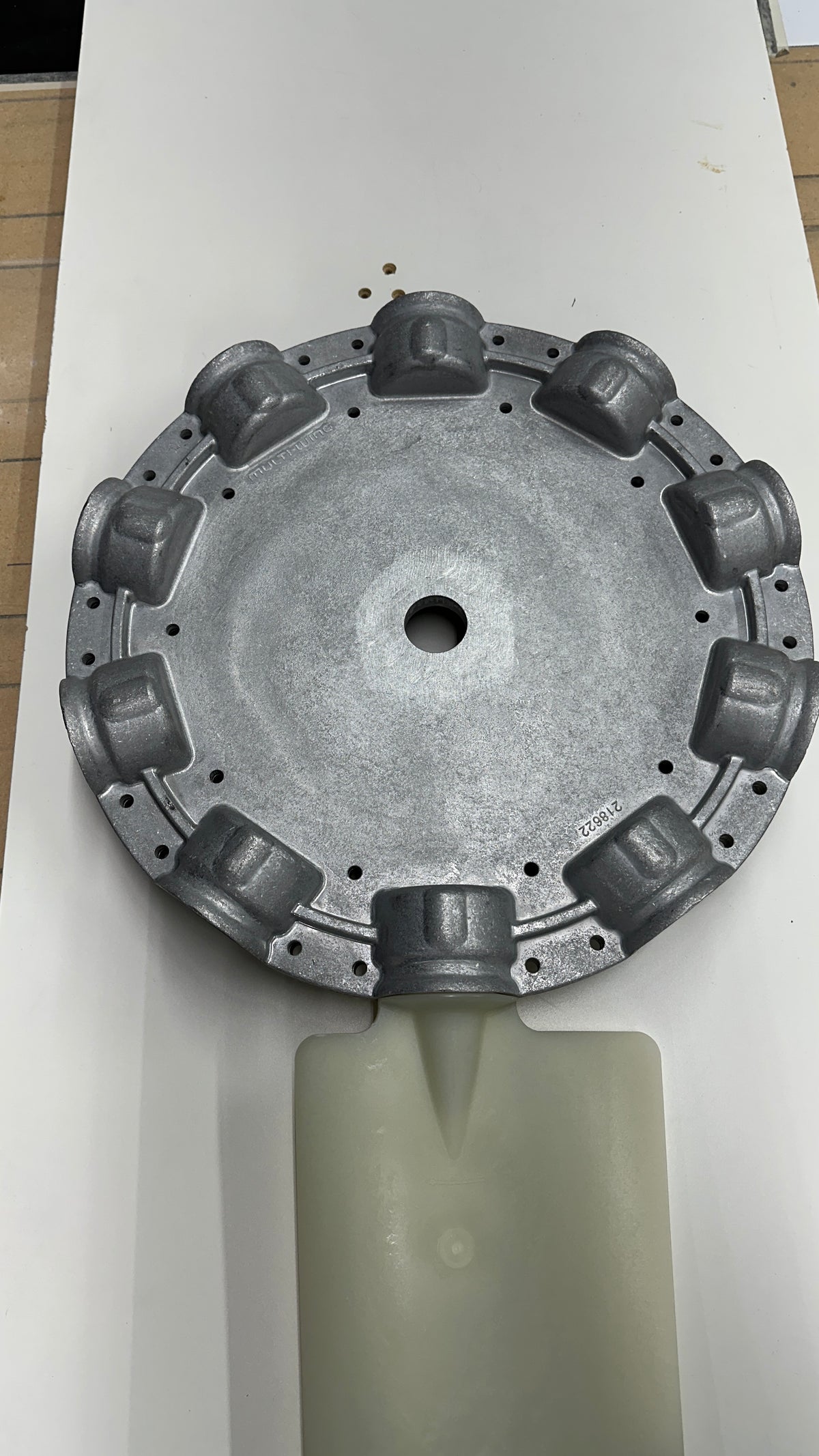 10-Blade Multiwing W Hub and Retaining Flange, Aluminum, photo 7