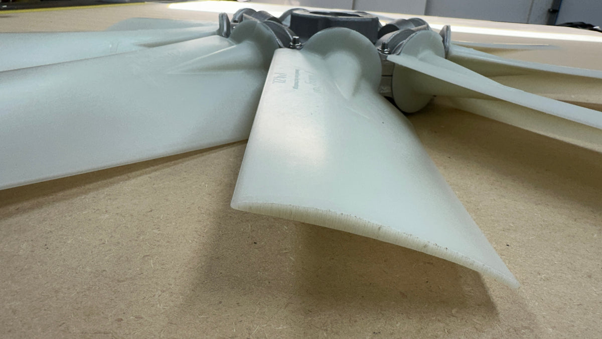 Wing Fan 24 inch P4ZL 9-Blade Fan, P1 Center Boss, AS Mount, photo 2