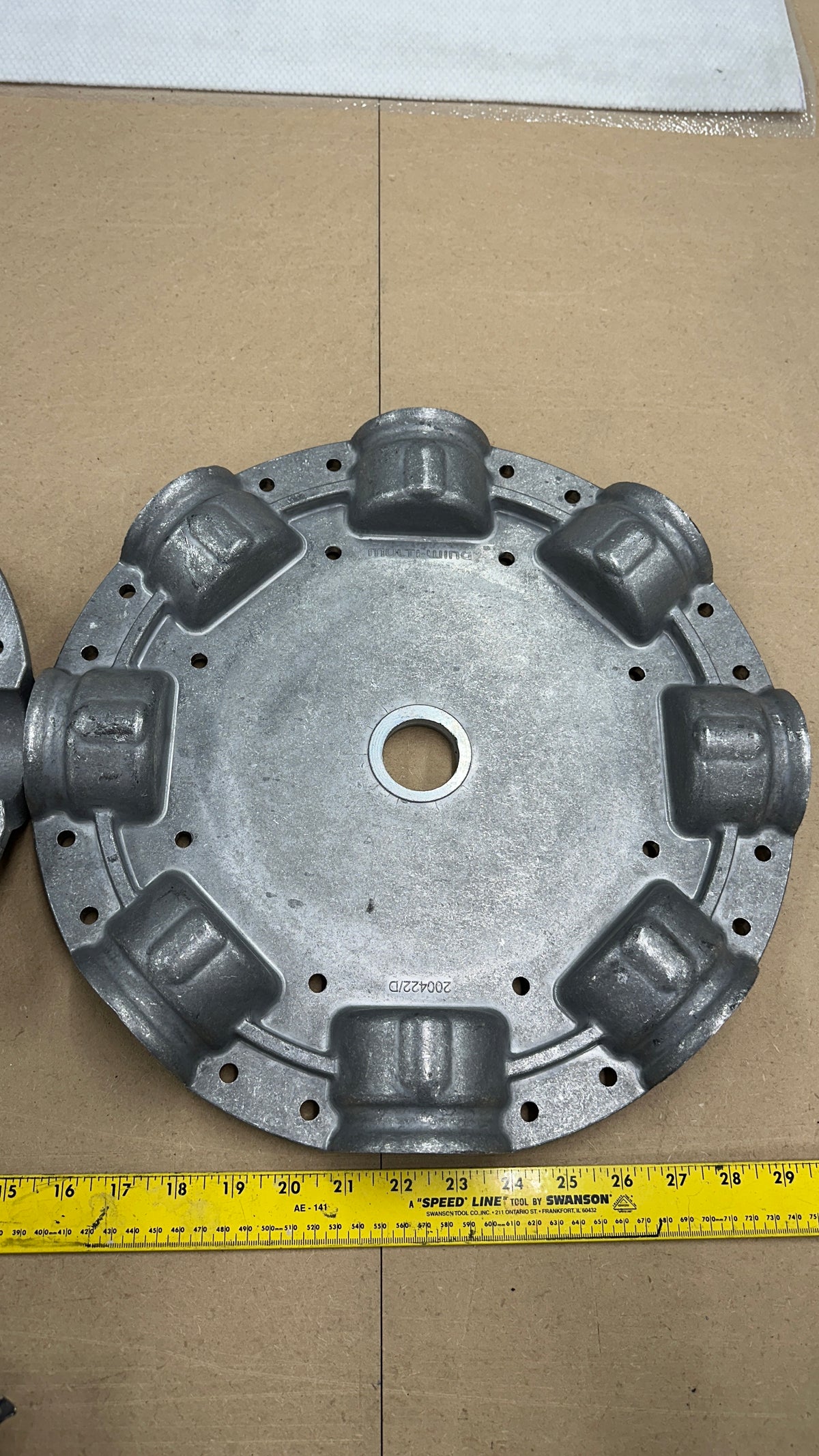 8-Blade Multiwing W Hub and Retaining Flange, Aluminum, photo 2