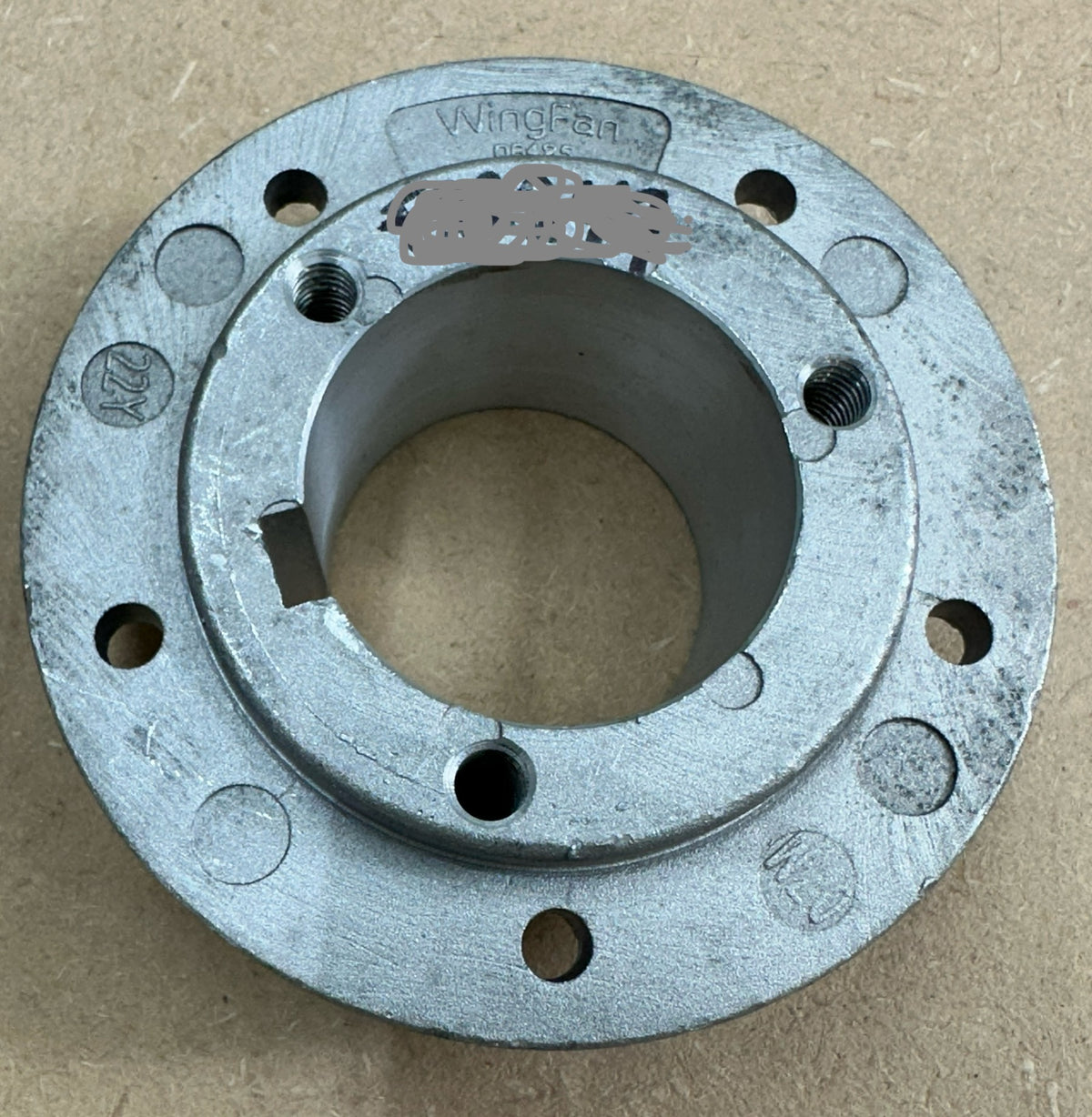 Wing Fan Uniboss Center Boss, 5-Bolt, P1 Taper, AS/BS, photo 2