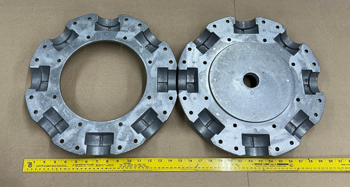 8-Blade Multiwing W Hub and Retaining Flange, Aluminum