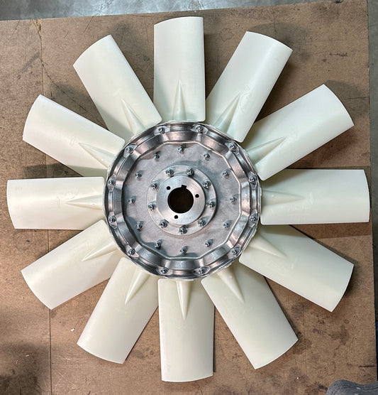 Wing Fan 26 inch P4ZL 12-Blade Fan, P1 Center Boss, AS Mount
