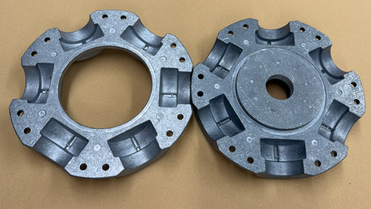 6-Blade Multiwing W Hub and Retaining Flange, Aluminum