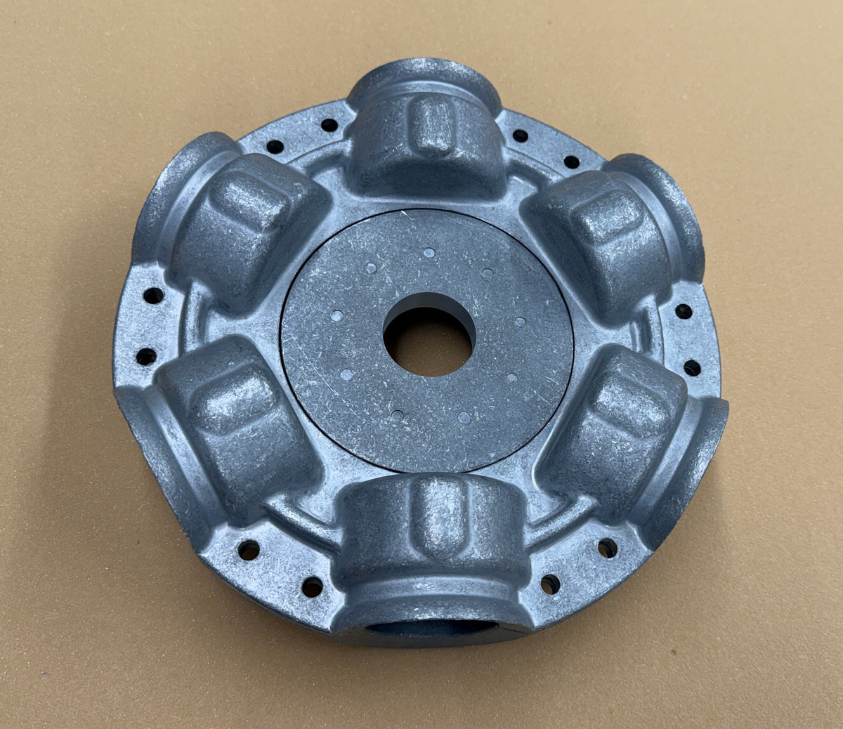 6-Blade Multiwing W Hub and Retaining Flange, Aluminum, photo 2