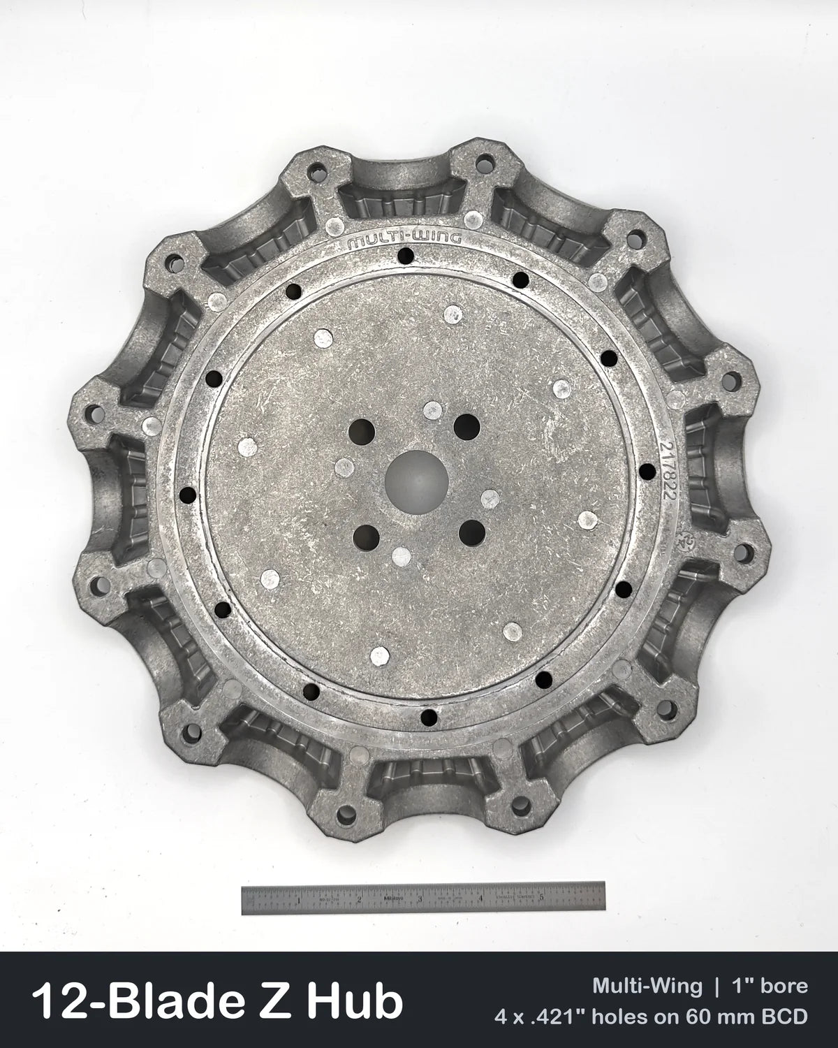 12-Blade Multiwing Z Hub Set, 1" Bore, 4-Bolt 60 mm BCD