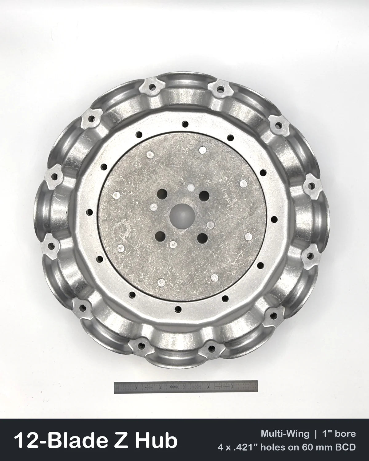 12-Blade Multiwing Z Hub Set, 1" Bore, 4-Bolt 60 mm BCD