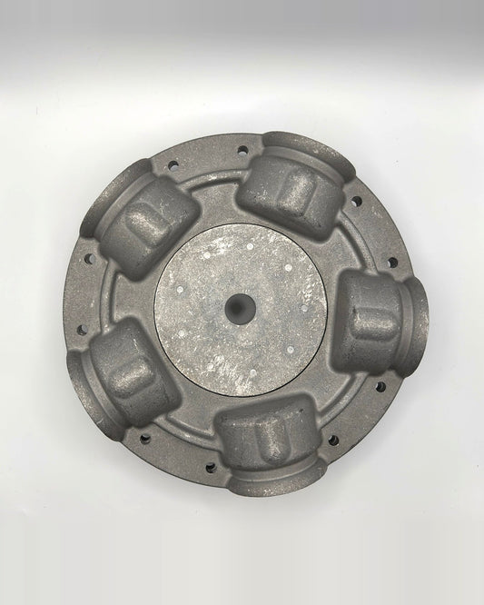 5-blade Multiwing W hub and retaining flange, aluminum, 1 inch bore, assembled