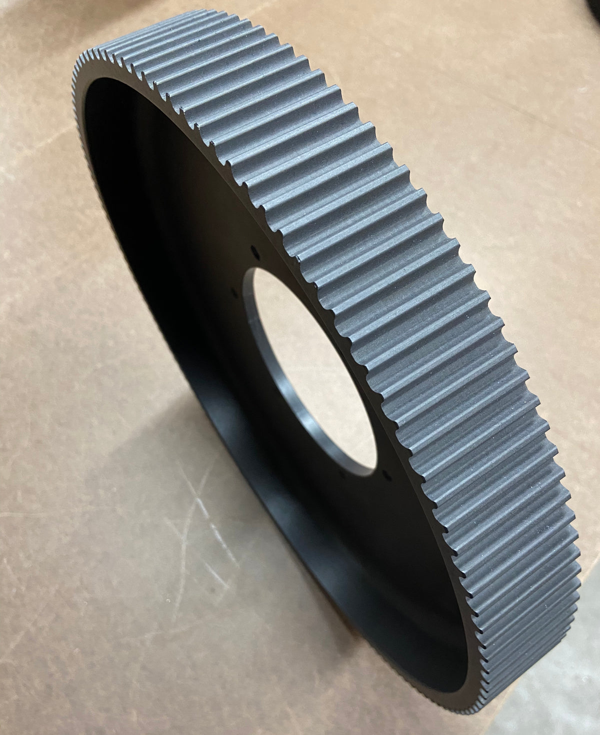 Ultra light hard coat anodized timing pulleys