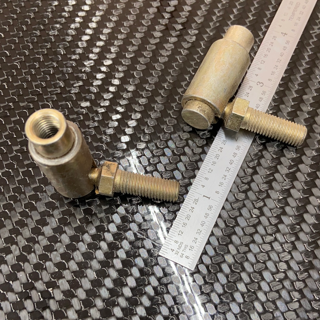 Control cable end swivel,  quick disconnect ball joint stainless