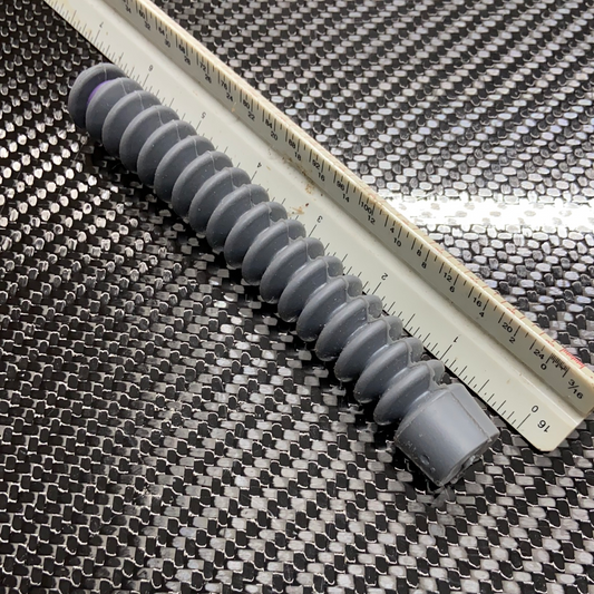 Accordion rubber boot