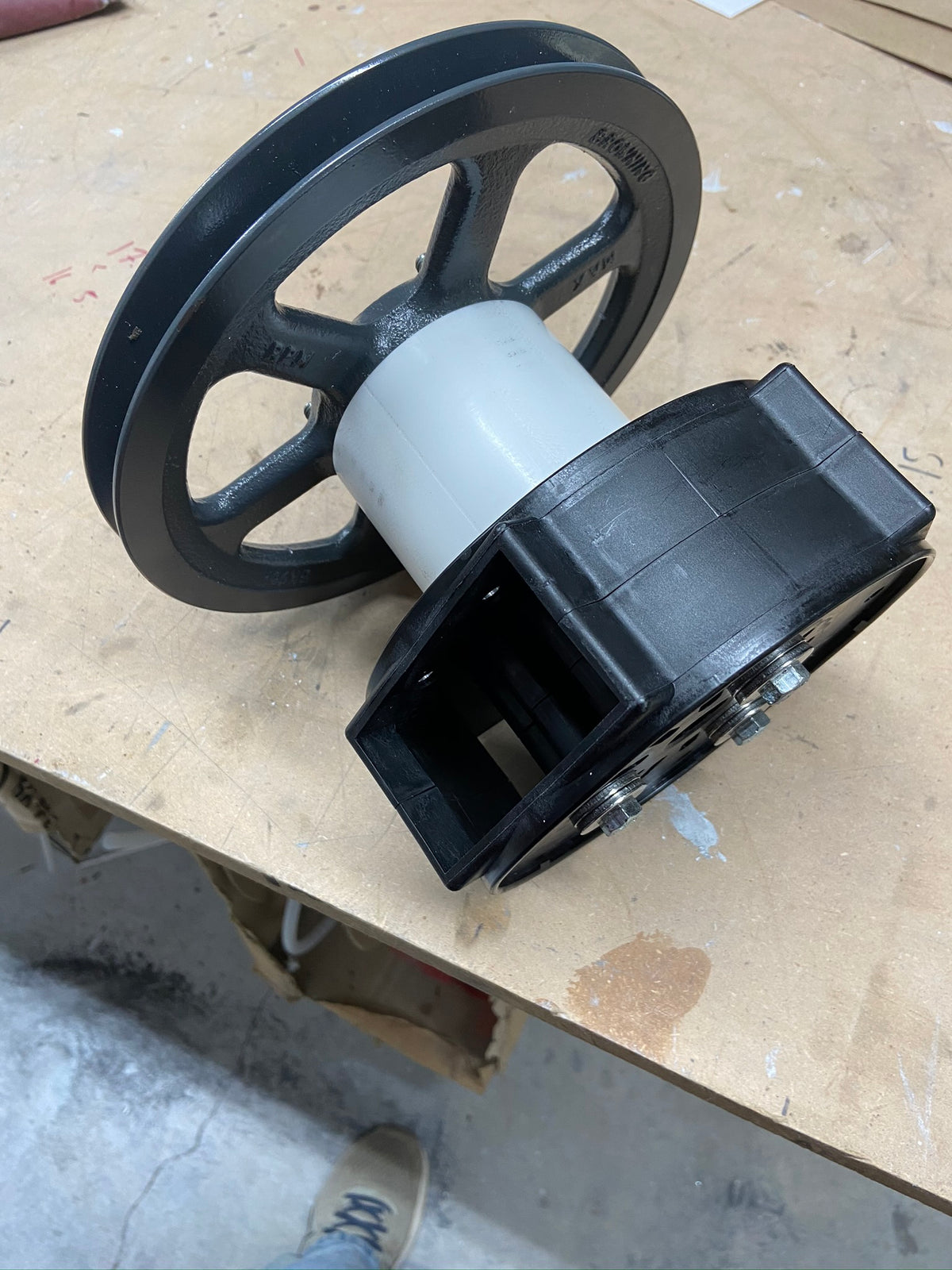 Propeller spacer, Delrin.